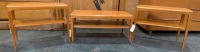 (2) Heywood-Wakefield Mid Century End Tables & (1) Coffee Tables