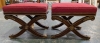 (2) Ethan Allen X-Base Stool - 6