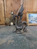 Fire Place Tools, Folding Fire Sceen & Dragon Andirons - 4