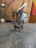 Fire Place Tools, Folding Fire Sceen & Dragon Andirons - 5