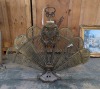 Fire Place Tools, Folding Fire Sceen & Dragon Andirons - 9