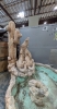 Resin Wolf & Cactus Fountain - 4
