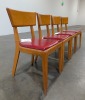 Heywood-Wakefield Champagne Mid-Century Dop-Leaf Table Table & (4) Chairs - 3