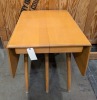 Heywood-Wakefield Champagne Mid-Century Dop-Leaf Table Table & (4) Chairs - 12