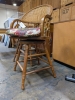 (2) Swival Cane Back Bar Stools - 4
