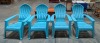 (4) Lawn Chairs Wokout Bench & More - 2