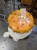 Animal Pedestals, Statue, & Glass Top Table - 5