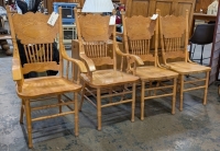 (4) Wooden Chairs