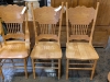 (4) Wooden Chairs - 3