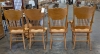 (4) Wooden Chairs - 4