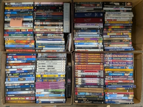 (4) Ctns of DVDs