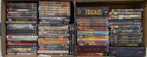 (2) Ctns of Mythology & Ancient Times DVDs