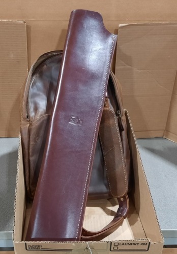Leather Rifle Scabbard & Backpack