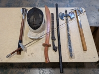 Fencing Mask, Sword, & More