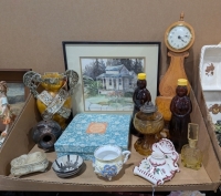 Ceramic Vase, Seth Thomas Clock, & Other Collectibles