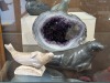 Geode, Sea Shell, & Stone Animal Figurines - 2