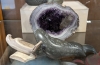 Geode, Sea Shell, & Stone Animal Figurines - 3