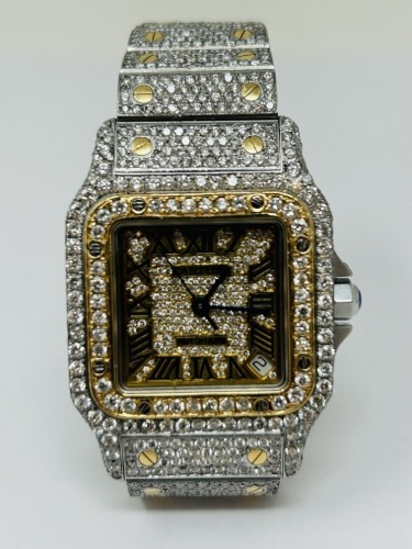 Cartier Santos Stainless Steel & 18K Gold Watch (Dayton, NJ)