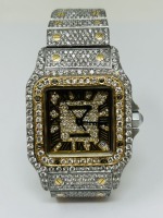 Cartier Santos Stainless Steel & 18K Gold Watch (Dayton, NJ)