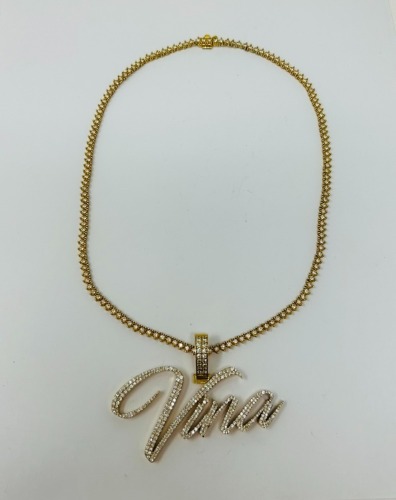 14KY Gold and Diamond Pendant Necklace (Dayton, NJ)