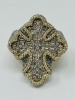 14K Gold & Diamond Cross Ring (Dayton, NJ)
