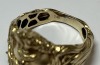 14KY Gold and Diamond Simulant Jesus Form Ring (Pompano Beach, FL) - 2
