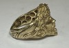 14KY Gold and Diamond Simulant Jesus Form Ring (Pompano Beach, FL) - 5