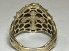 14KY Gold and Diamond Simulant Jesus Form Ring (Pompano Beach, FL) - 8