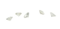 (5) Five Loose Round Brilliant Cut Diamonds, w/ Fendi Pouch (Pompano Beach, FL)