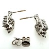 (2) Pairs of 18K White Gold and Natural Diamond Halo Drop Earrings (Pompano Beach, FL)
