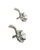 (2) Pairs of 18K White Gold and Natural Diamond Halo Drop Earrings (Pompano Beach, FL) - 3