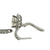 (2) Pairs of 18K White Gold and Natural Diamond Halo Drop Earrings (Pompano Beach, FL) - 4