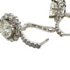 (2) Pairs of 18K White Gold and Natural Diamond Halo Drop Earrings (Pompano Beach, FL) - 5