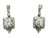 (2) Pairs of 18K White Gold and Natural Diamond Halo Drop Earrings (Pompano Beach, FL) - 6