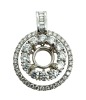 (2) 18KW Gold and Diamond Pendant Mountings (Pompano Beach, FL) - 6