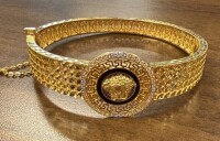 21K Gold, Enamel & Diamond Bangle (Riverside, CA)