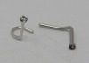 14K Gold & Diamond Earrings & Stainless Steel Nose Rings (2) (Laredo, TX) - 13