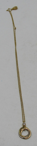 18K Gold Chain & Pendant (Riverside, CA)