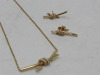 Tiffany 18K Gold Necklace & Earrings (Riverside, CA) - 2