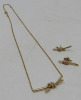 Tiffany 18K Gold Necklace & Earrings (Riverside, CA) - 3