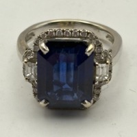 14K Gold, Diamond & Sapphire Ring (Riverside, CA)