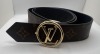 Louis Vuitton Wristlet, Belt and Buckle, Vinyl Orange Pouch (Laredo, TX) - 5