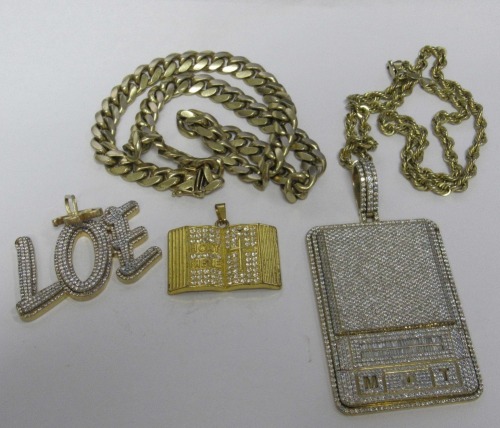 10KY Gold Cuban Link Chain Necklace (Laredo, TX)