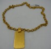 Gucci 22-24K Round Link Chain Pendant