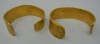 (2) 22-24KT Cuff Bangles (not uniform) (Pompano Beach, FL)