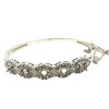 (2) 18K White Gold and Natural Diamond Hinged Bangle Bracelets (Pompano Beach, FL) - 5