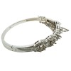 (2) 18K White Gold and Natural Diamond Hinged Bangle Bracelets (Pompano Beach, FL) - 6