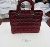 Christian Dior Lady Dior Red Patent Leather Purse (Laredo, TX) - 3