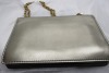 Christian Dior J'adior Gold Shoulder Bag, #09-MA-0157; 10.0 x 6.5 x 2.0 inches, fair condition, stain on the bottom inside the bag (Laredo, TX) - 4