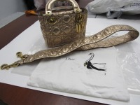 Christian Dior Lady Dior Gold Python Mini Connage Bag (Laredo, TX)
